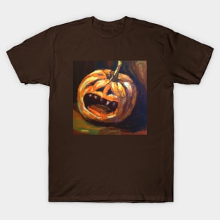 Pumpkin Screams in Horror T-Shirt